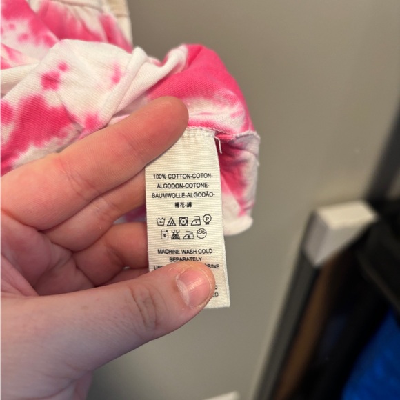 Free People Anytime Tie Dye Tank Hot Hibiscus Combo - Picture 7 of 10